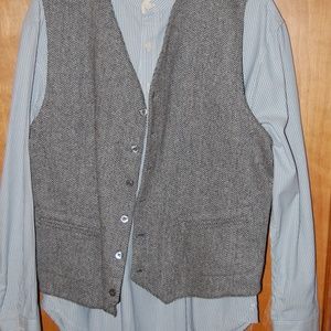 Mens Territory Ahead no collar shirt and vest